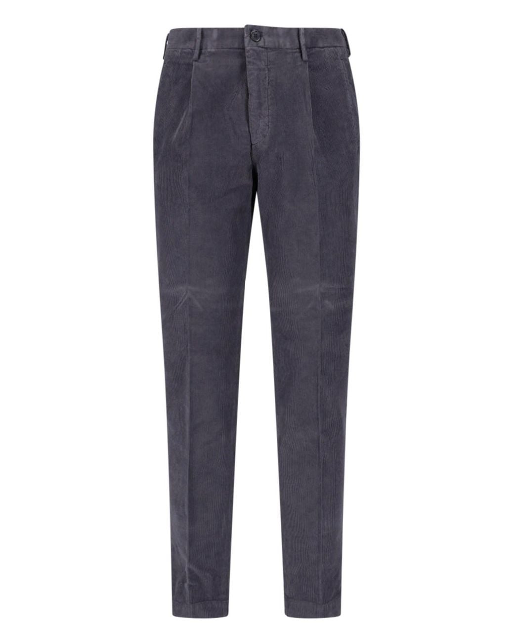 Incotex Blue Cotton Trousers for men