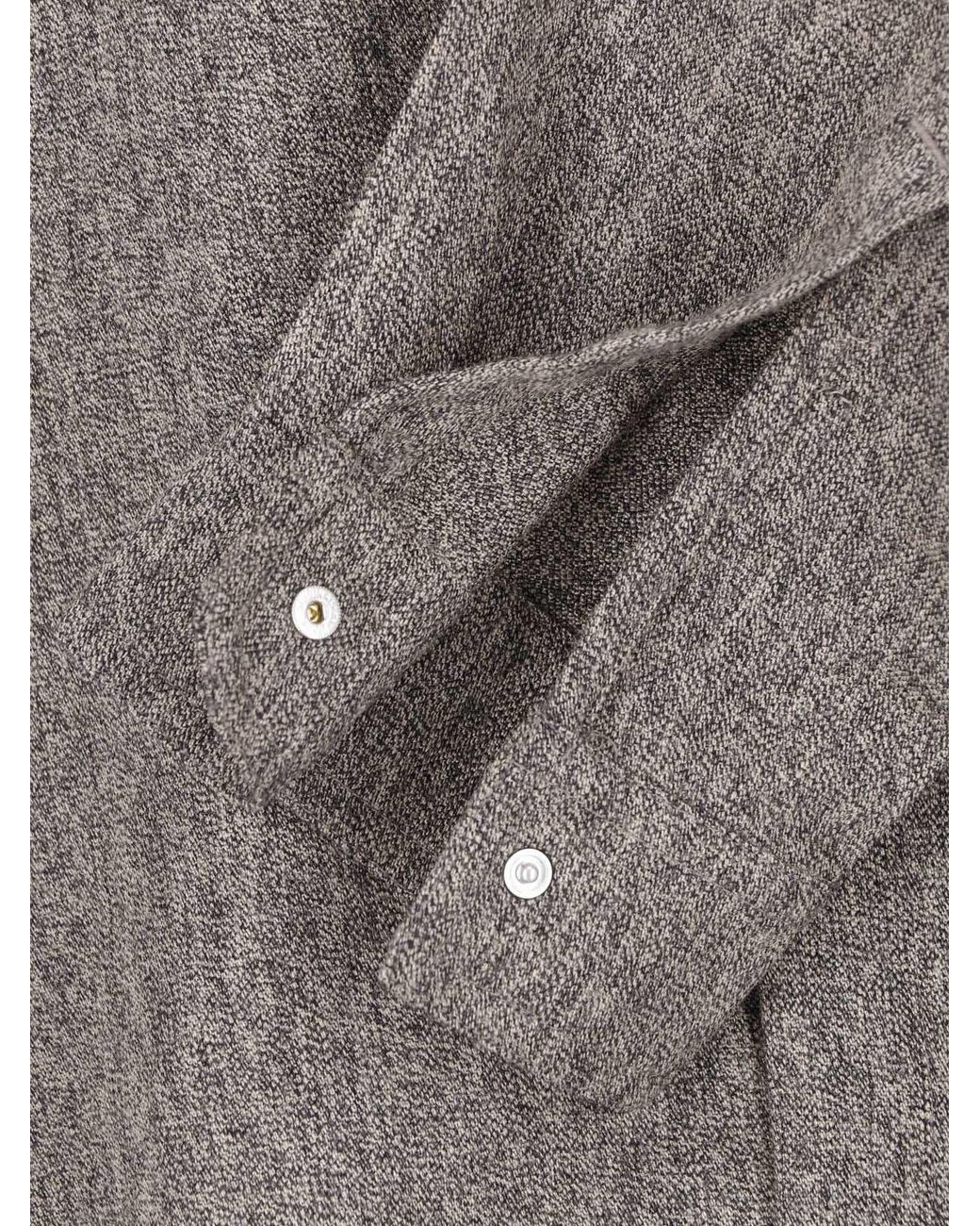 Rick Owens Gray Wool Shirt for men