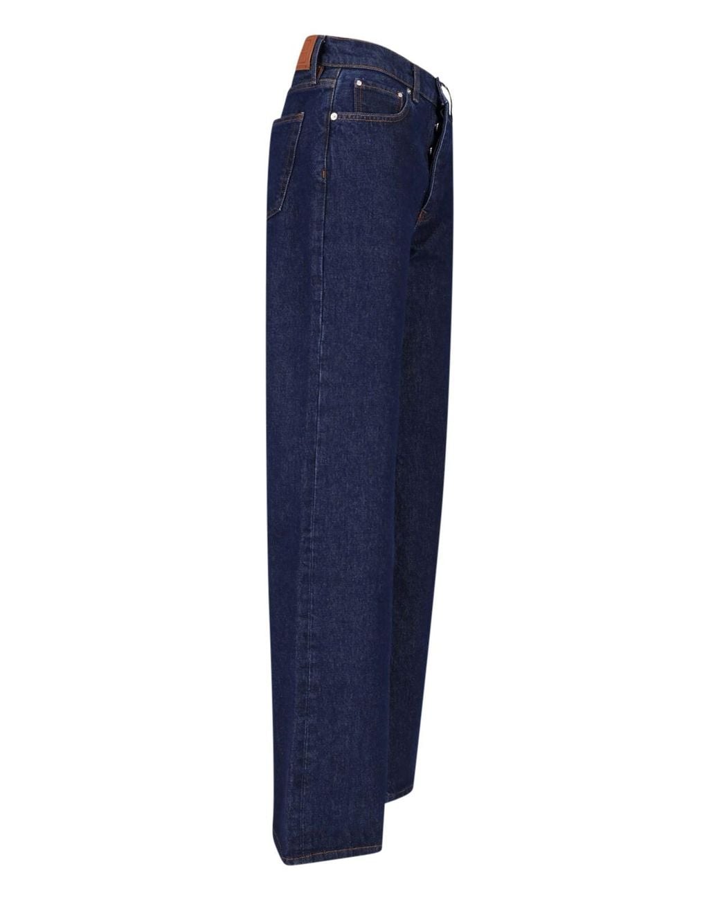 Anine Bing Blue Straight-Leg Jeans "Brie"