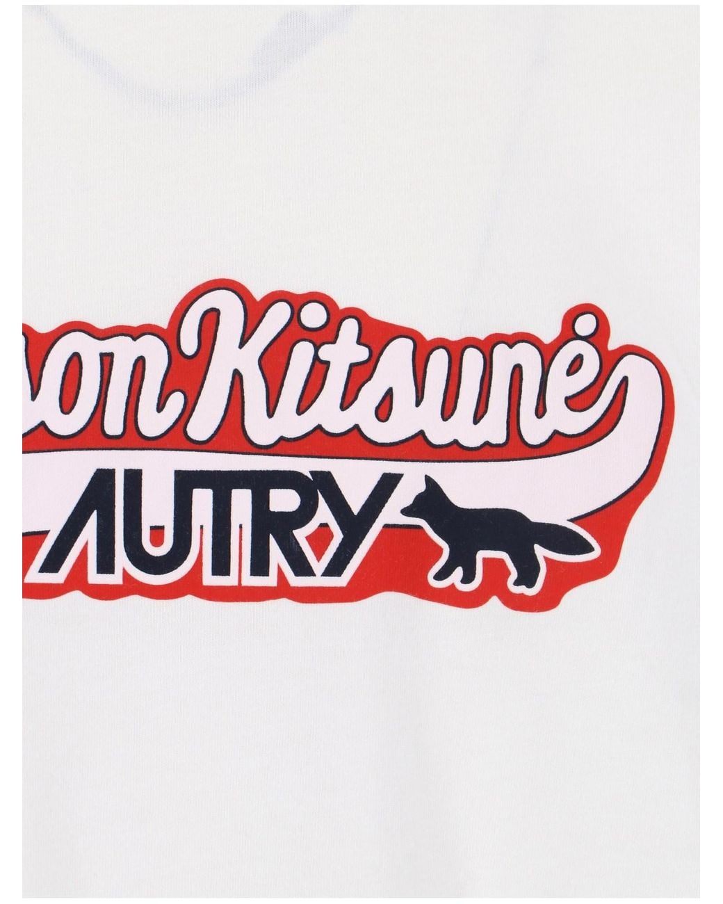 Autry White 100% Cotton Crewneck T-Shirt