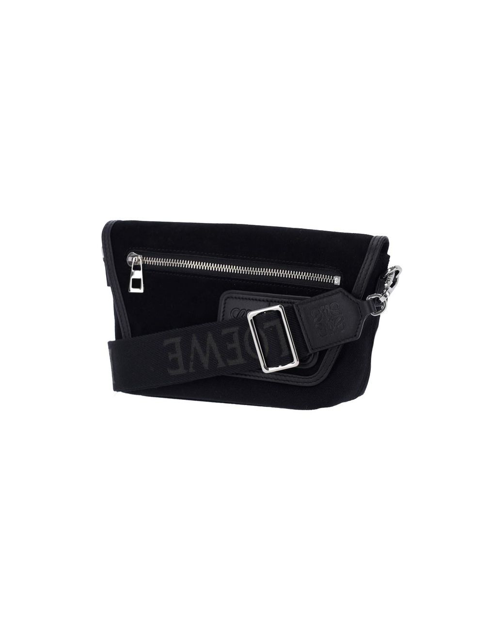 Loewe Black Messenger Bag "Flex" for men