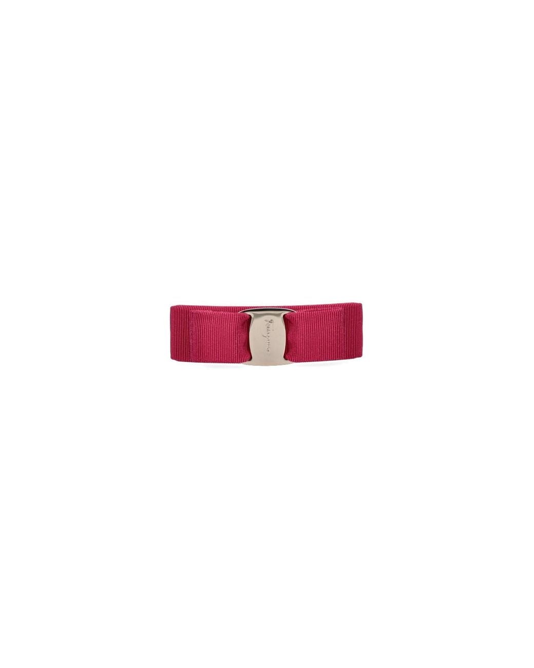 Ferragamo Red Bow Clasp "Vara"