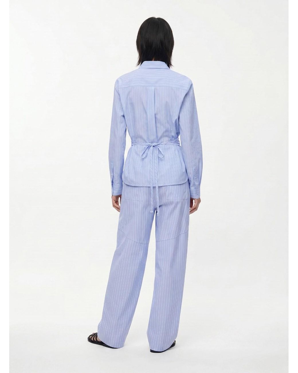 Loewe Blue Wide Striped Pants