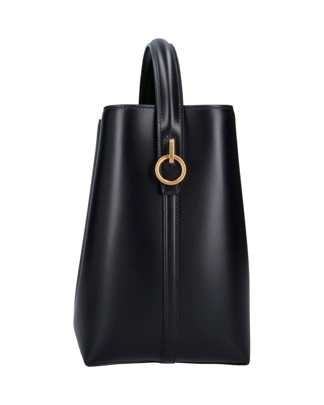 Saint Laurent Black Bucket Bag "Le 37"