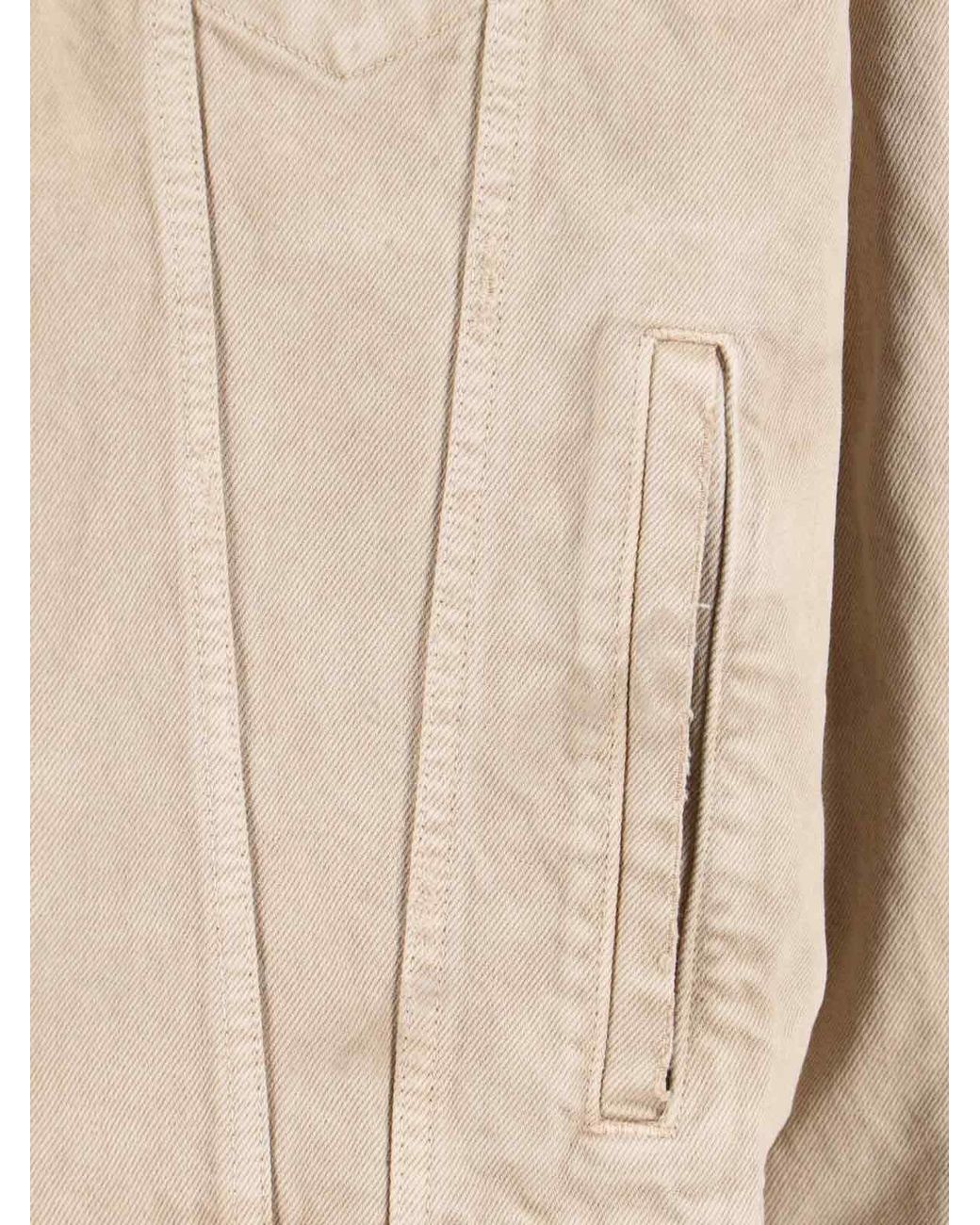 Balenciaga Natural Denim Jacket With 'Vintage' Effect for men