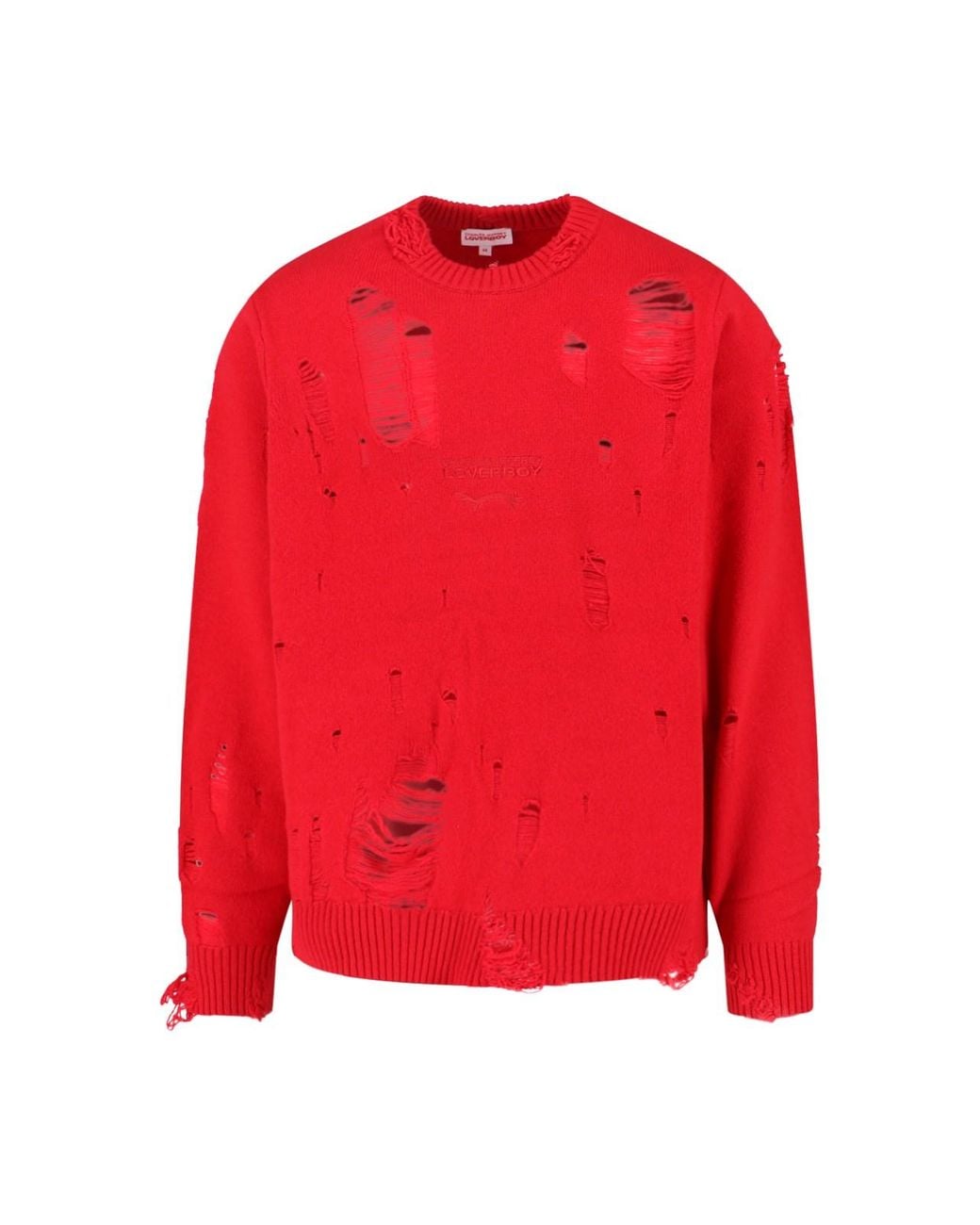 Charles Jeffrey Red Wool Blend Sweater for men