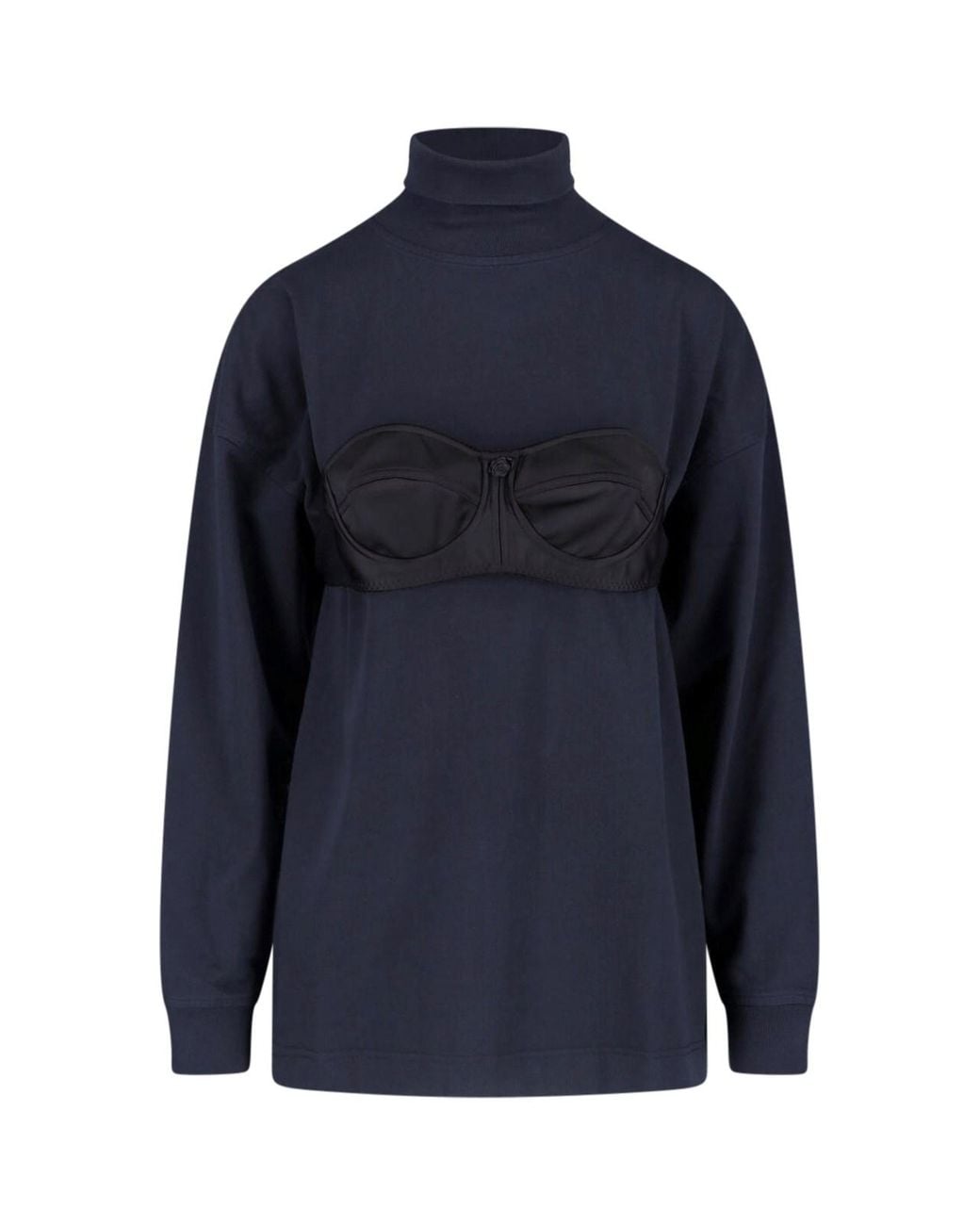 VAQUERA Blue T-Shirt "Balconette Bra"