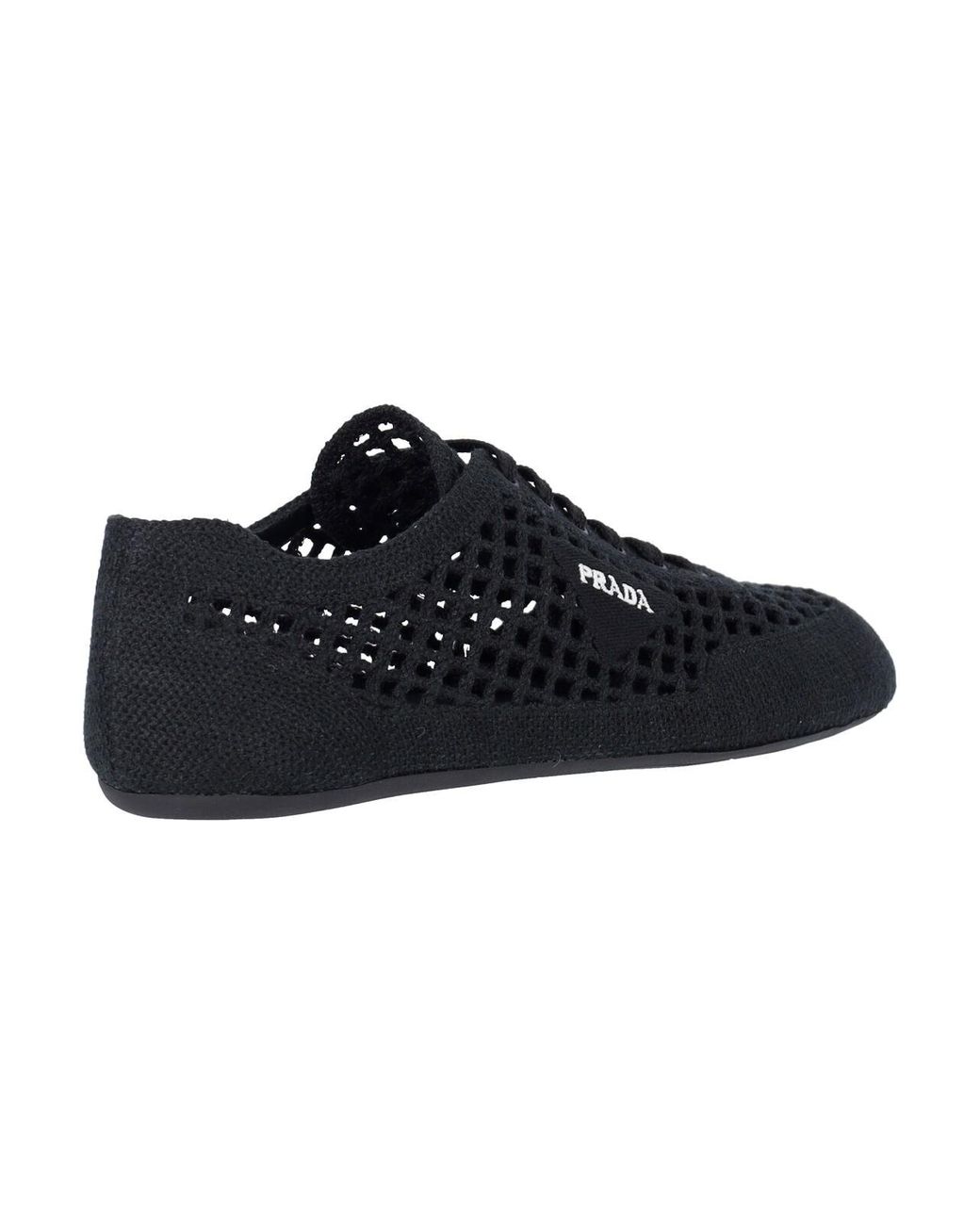 Prada Black Crochet Sneakers “Collapse”