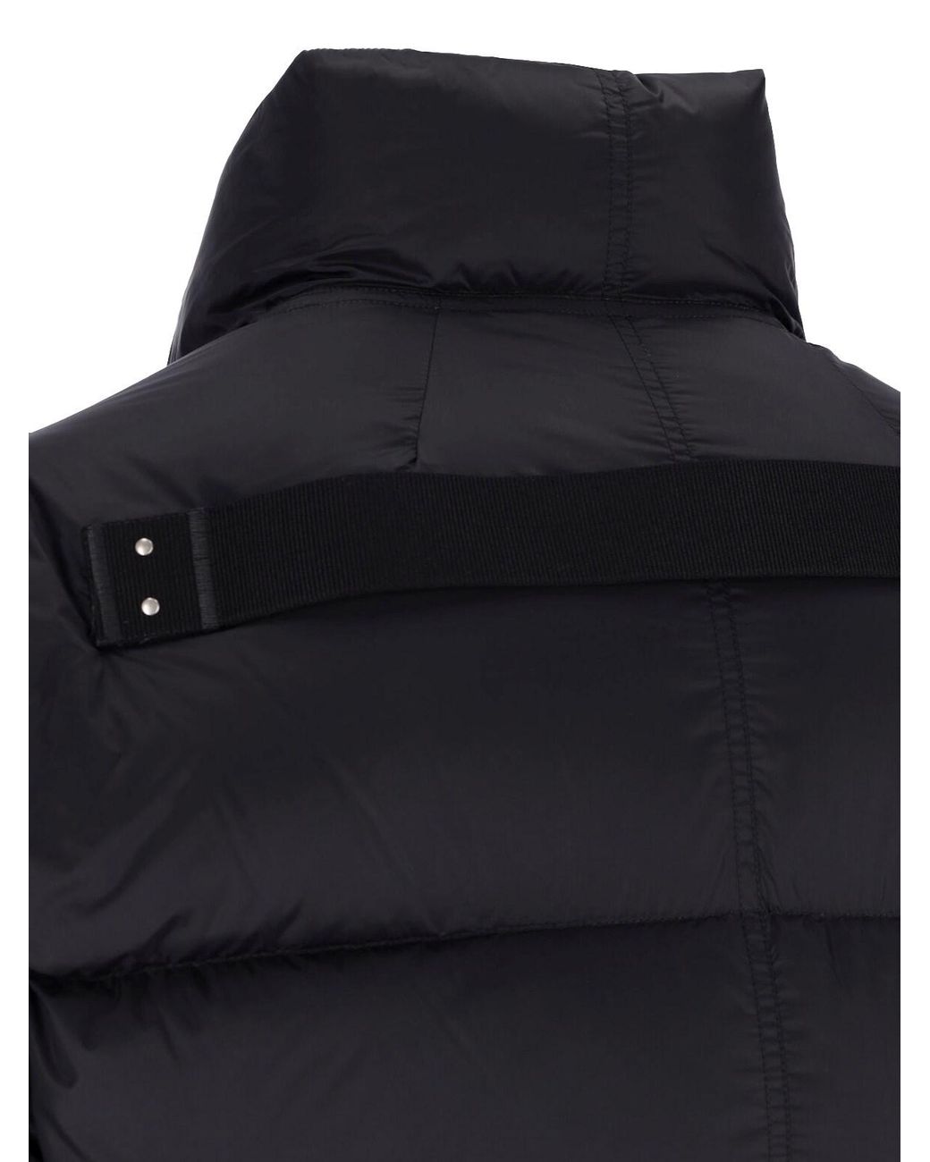 Rick Owens Blue Padded Jacket "Turtle" for men