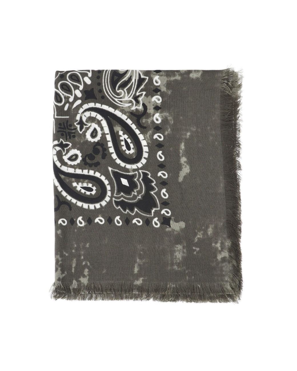Destin Gray Wool Scarf "Jil"
