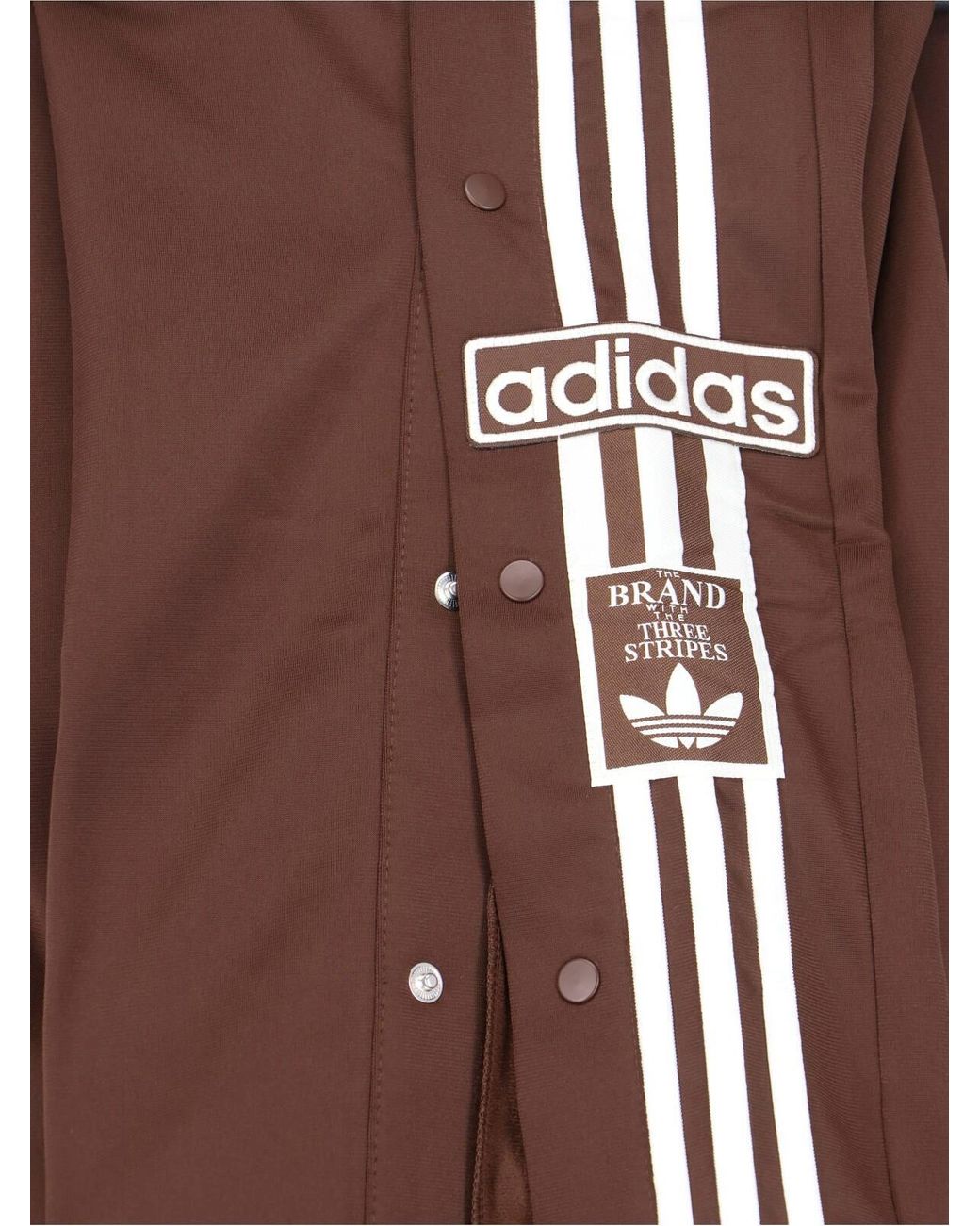 Adidas Brown Graphic Track Pants for men