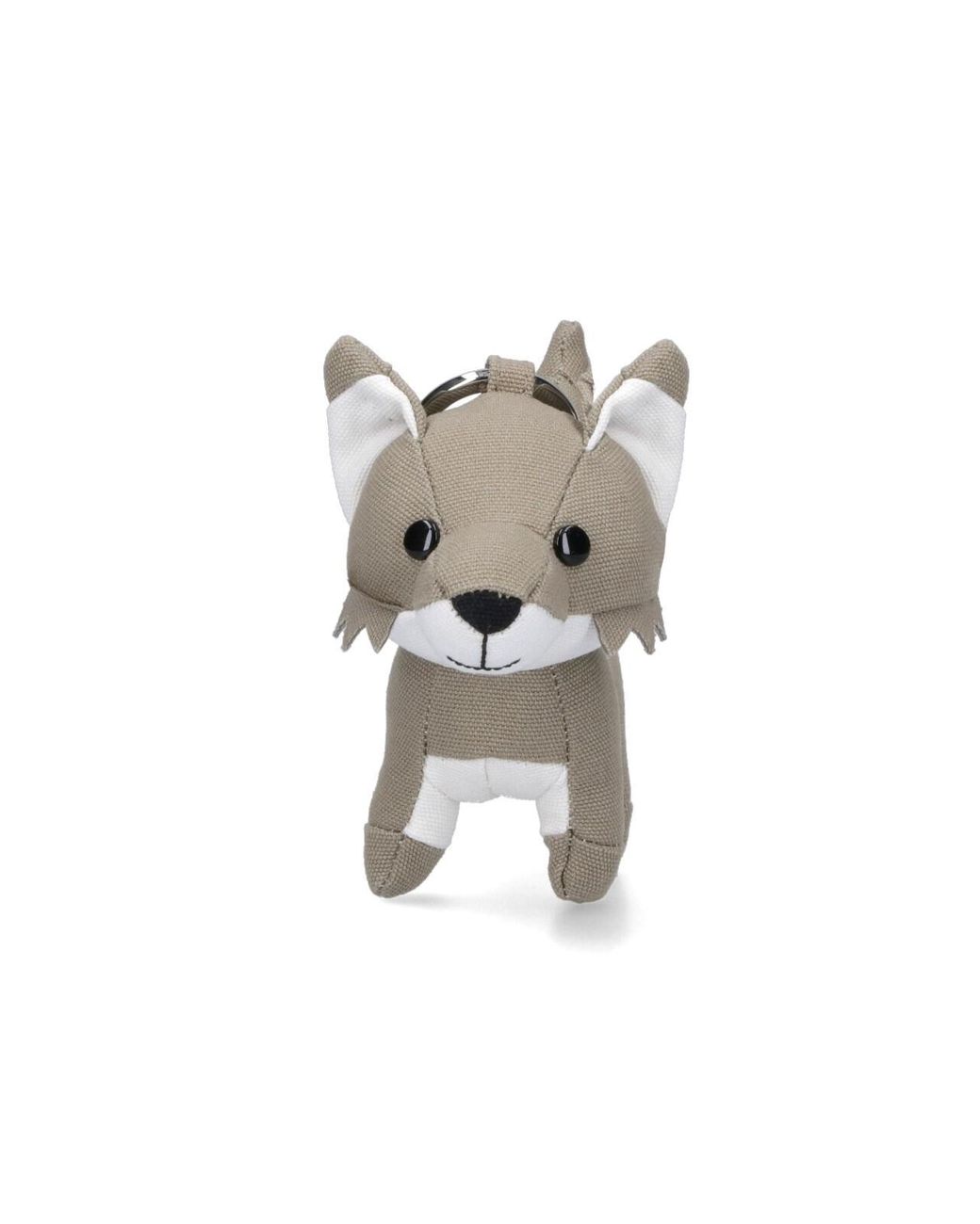 Maison Kitsuné White "Fox" Keyring