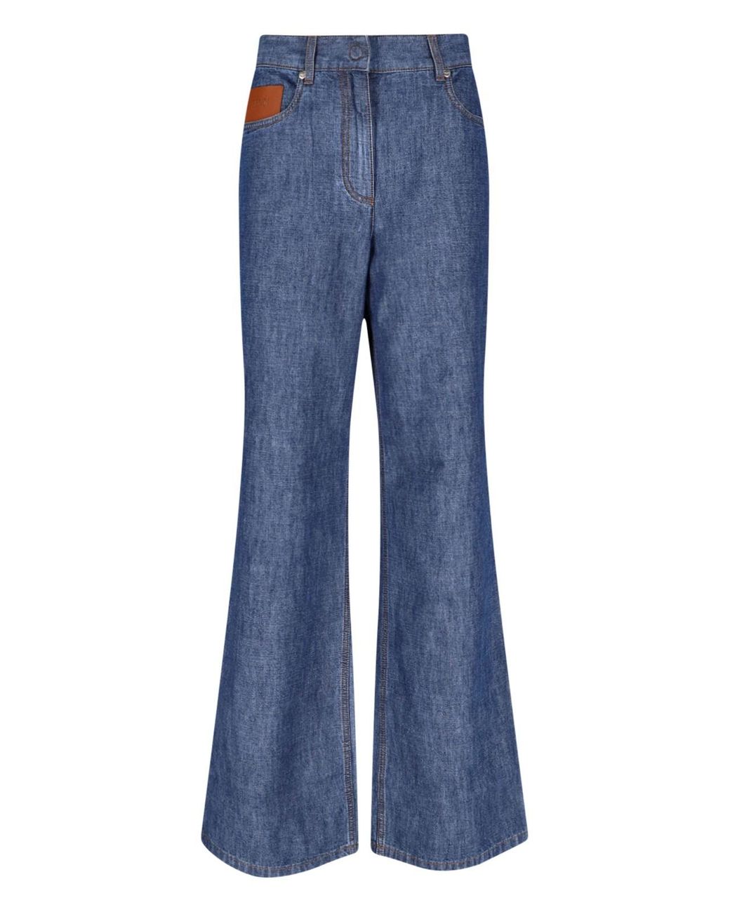 Fendi Blue Flared Jeans