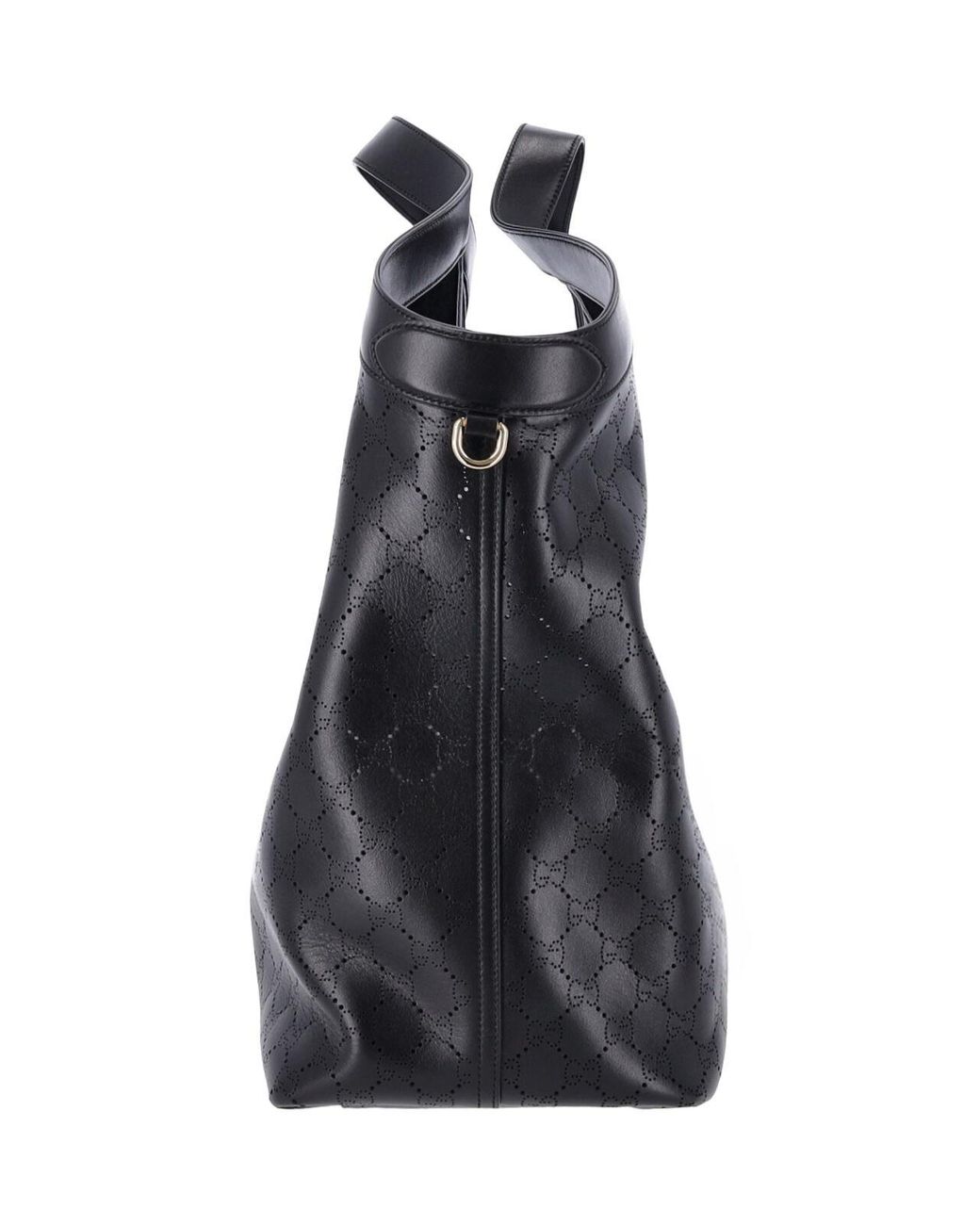 Gucci Blue Large Tote Bag "Giglio"