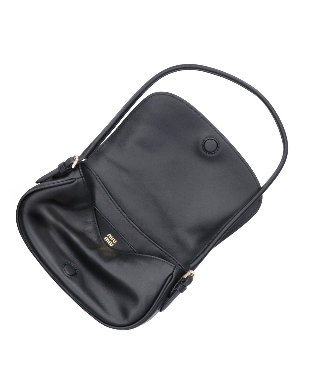 Miu Miu Black Leather Shoulder Bag