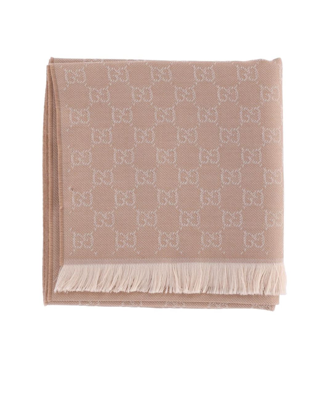 Sciarpa In Lana "Gg" di Gucci in Brown