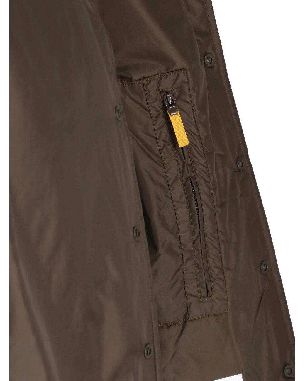 Aspesi Brown Technical Button-Up Shirt Jacket for men