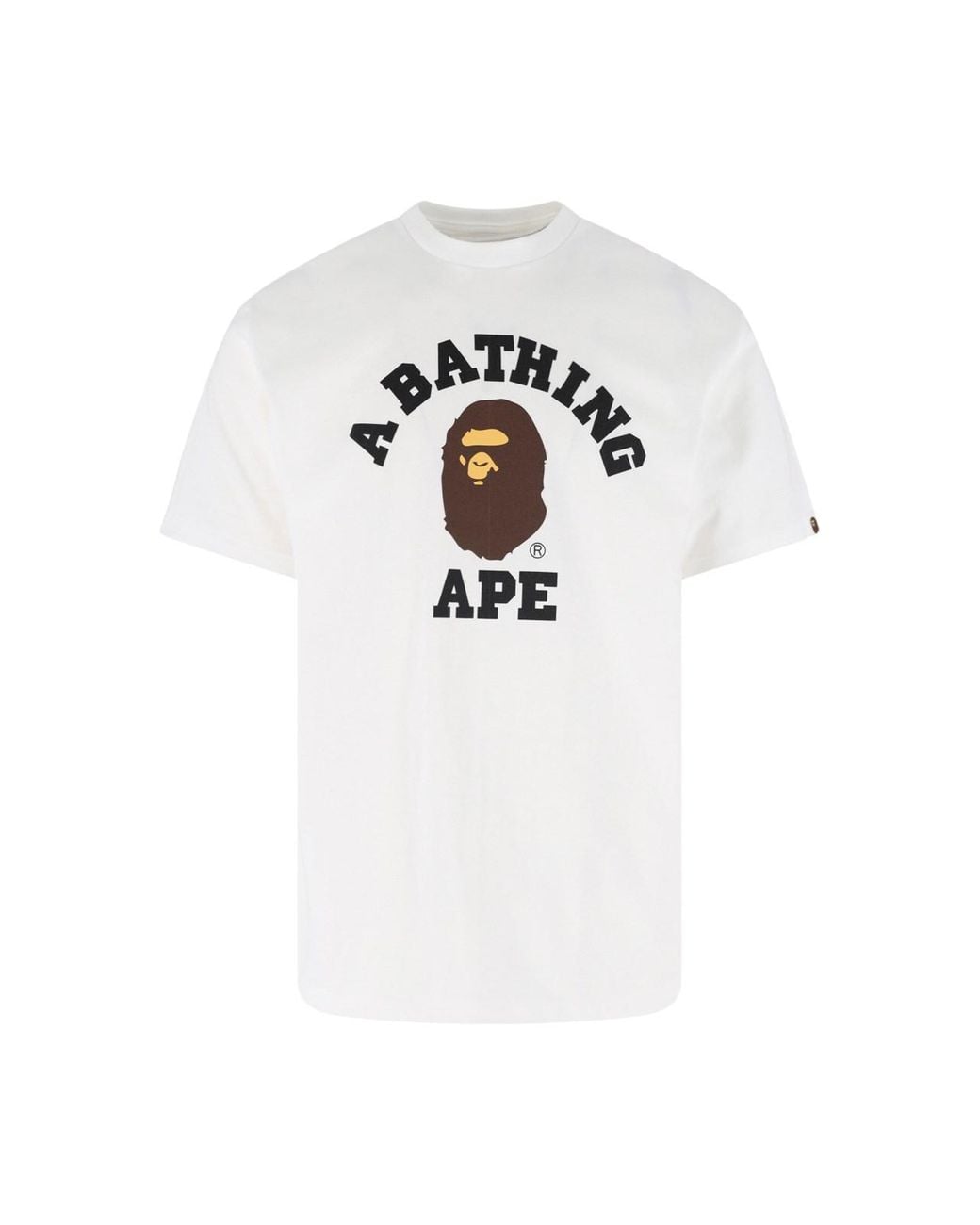 A Bathing Ape White Graphic T-Shirt for men