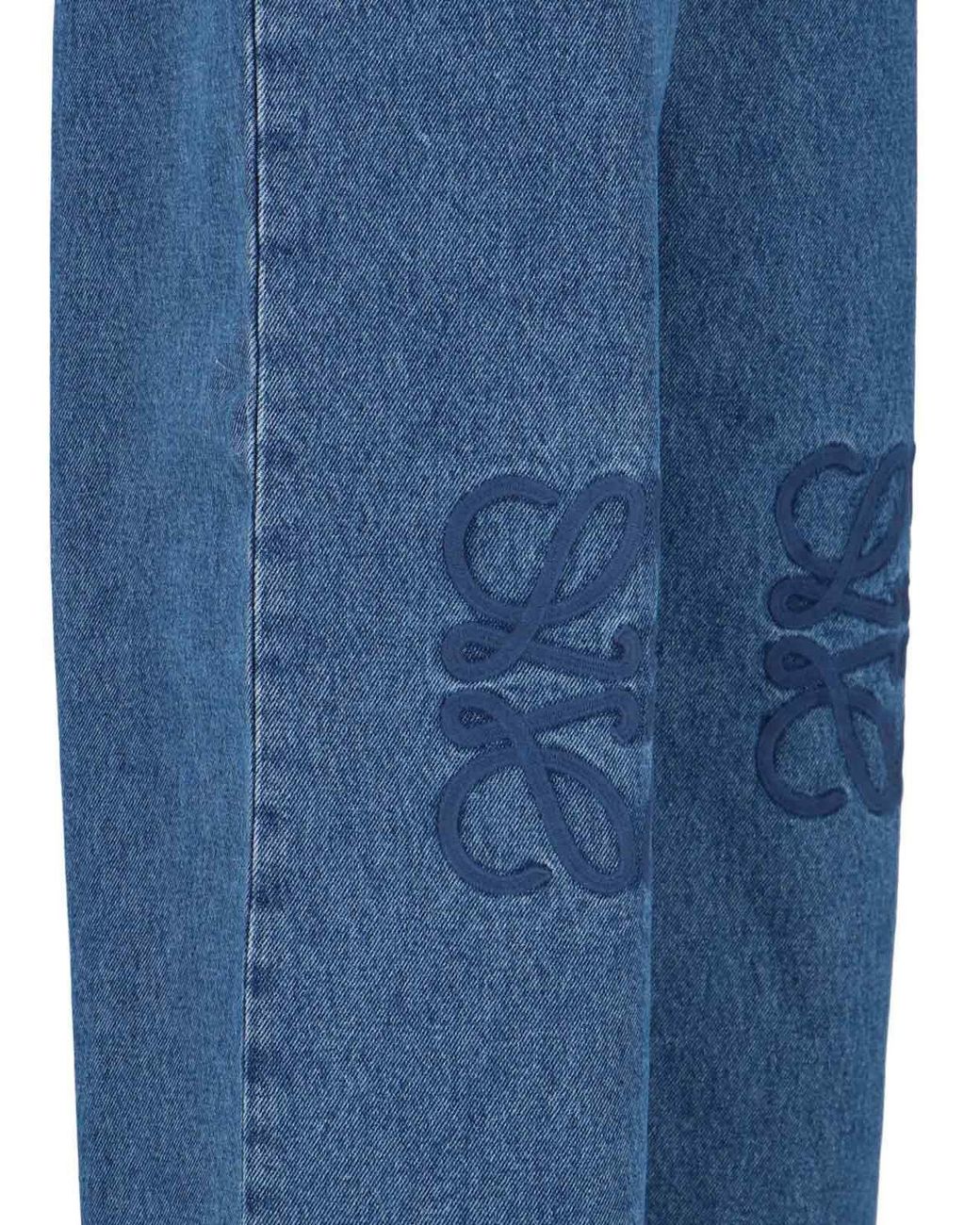 Loewe Blue Baggy 'Anagram' Jeans