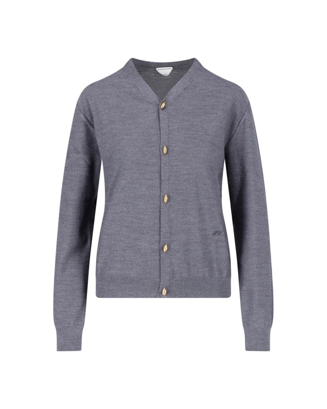 Bottega Veneta Blue Wool Cardigan