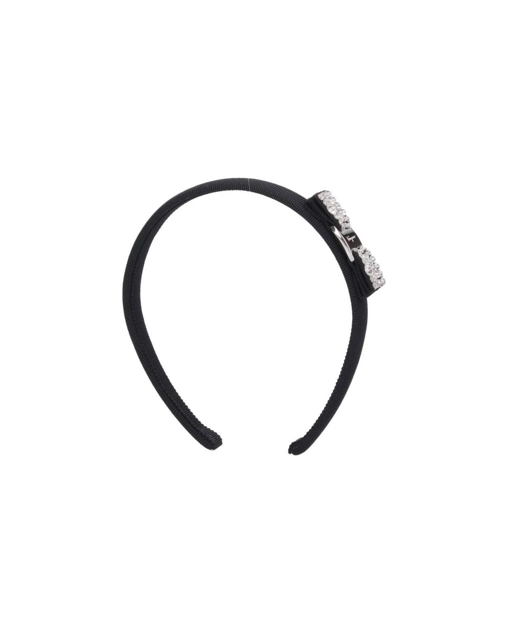 Ferragamo Blue Crystal-Trim Headband