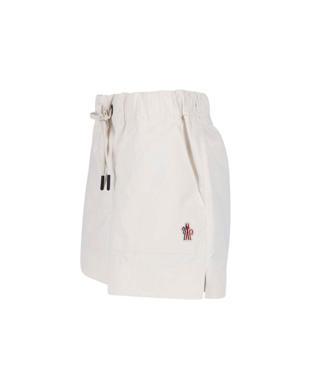 Moncler White Relaxed Drawstring Shorts