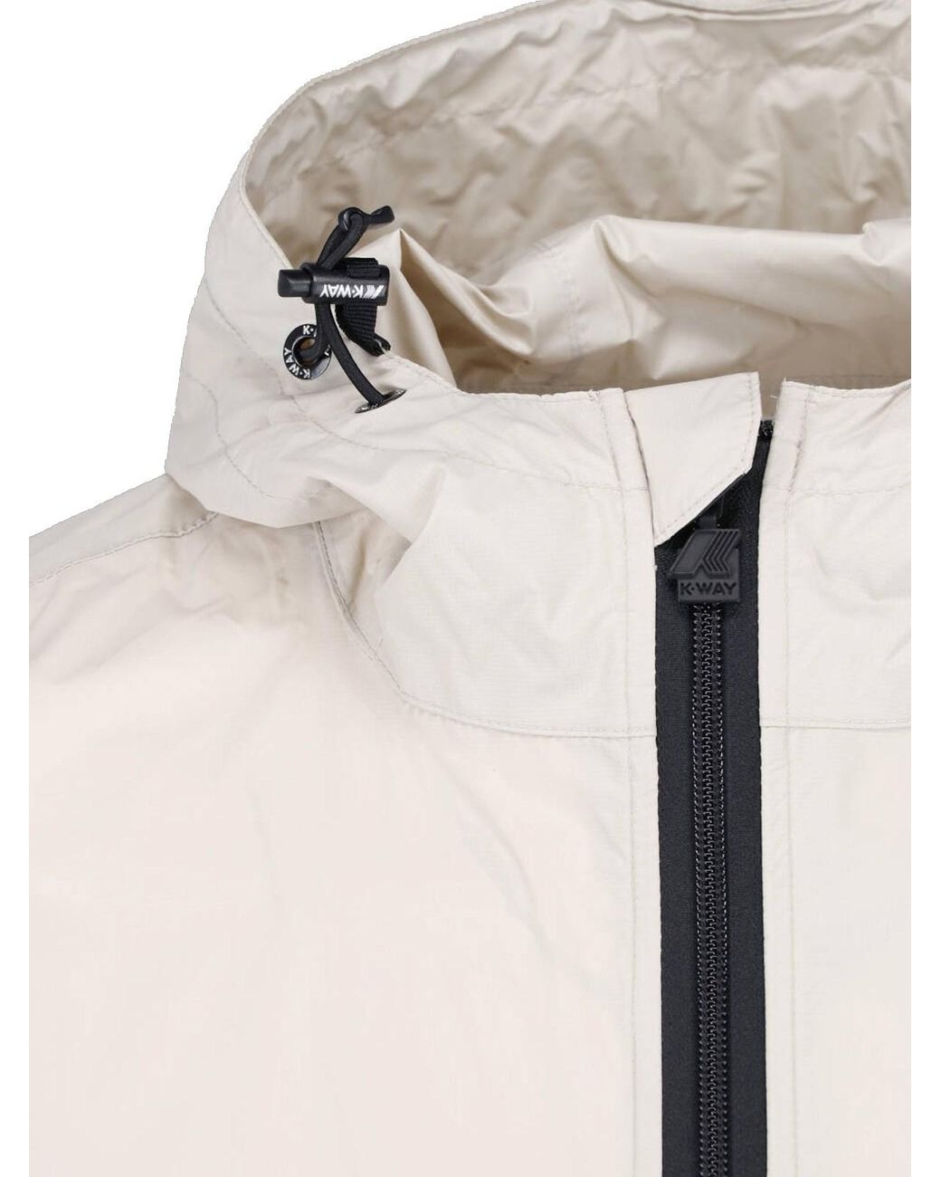 COMME DES GARÇONS PLAY White Hooded Pullover Anorak Jacket