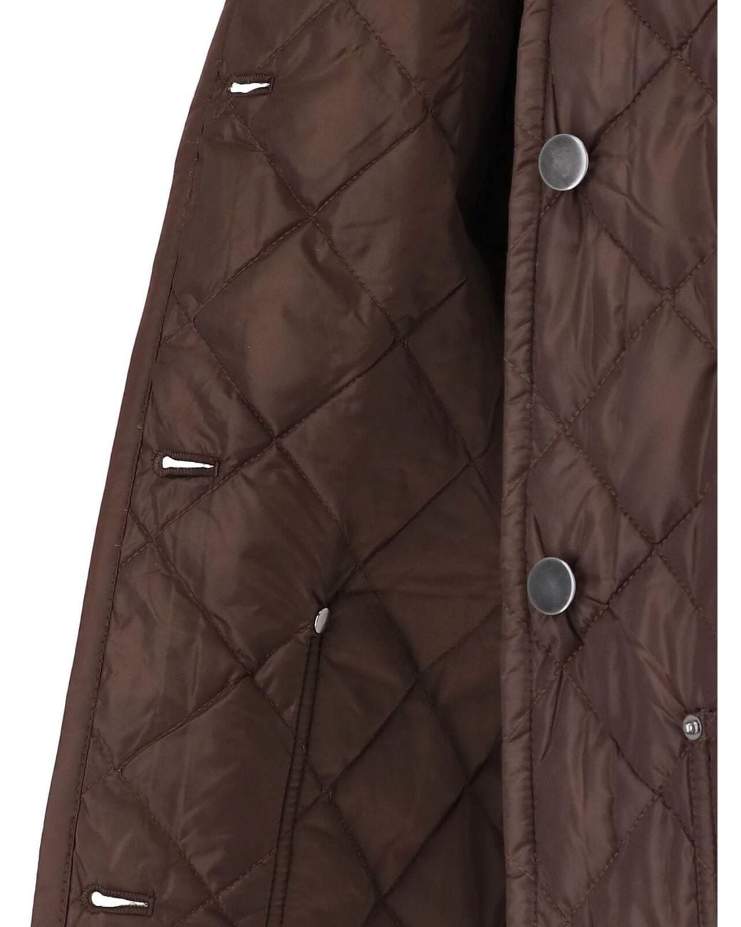 Prada Brown Quilted Button Jacket