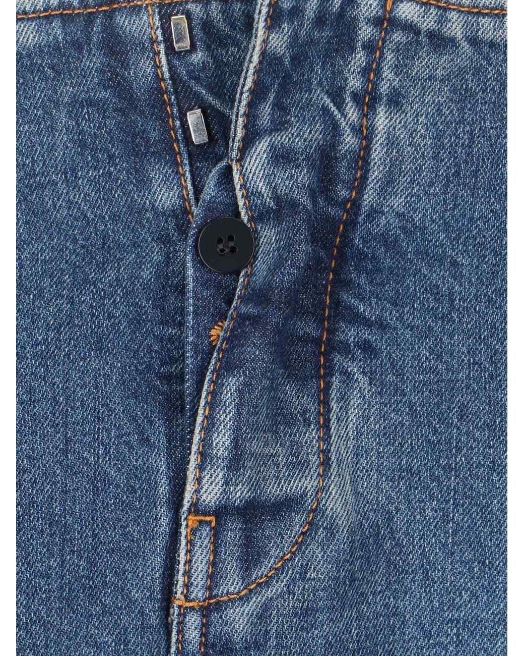 Alaïa Blue Wide-Leg Jeans
