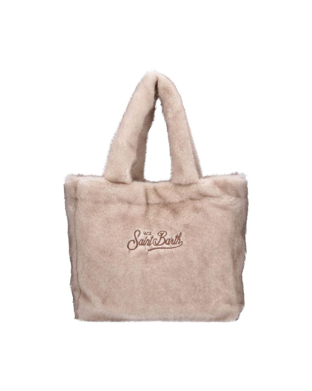 Mc2 Saint Barth Pink Tote Bag “Colette Soft Fur”