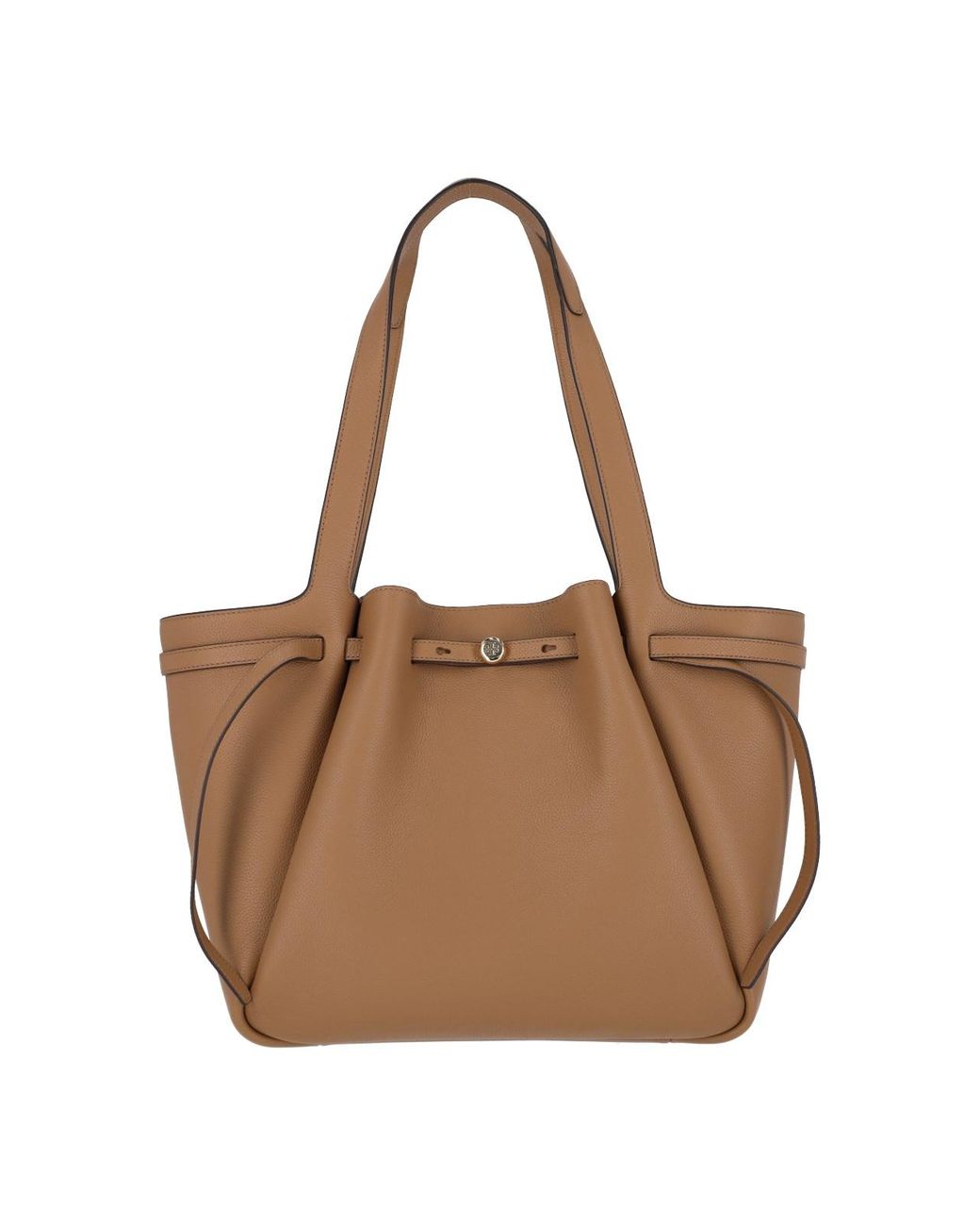 Tory Burch Brown Genuine Cow Leather Mini Crossbody Bag