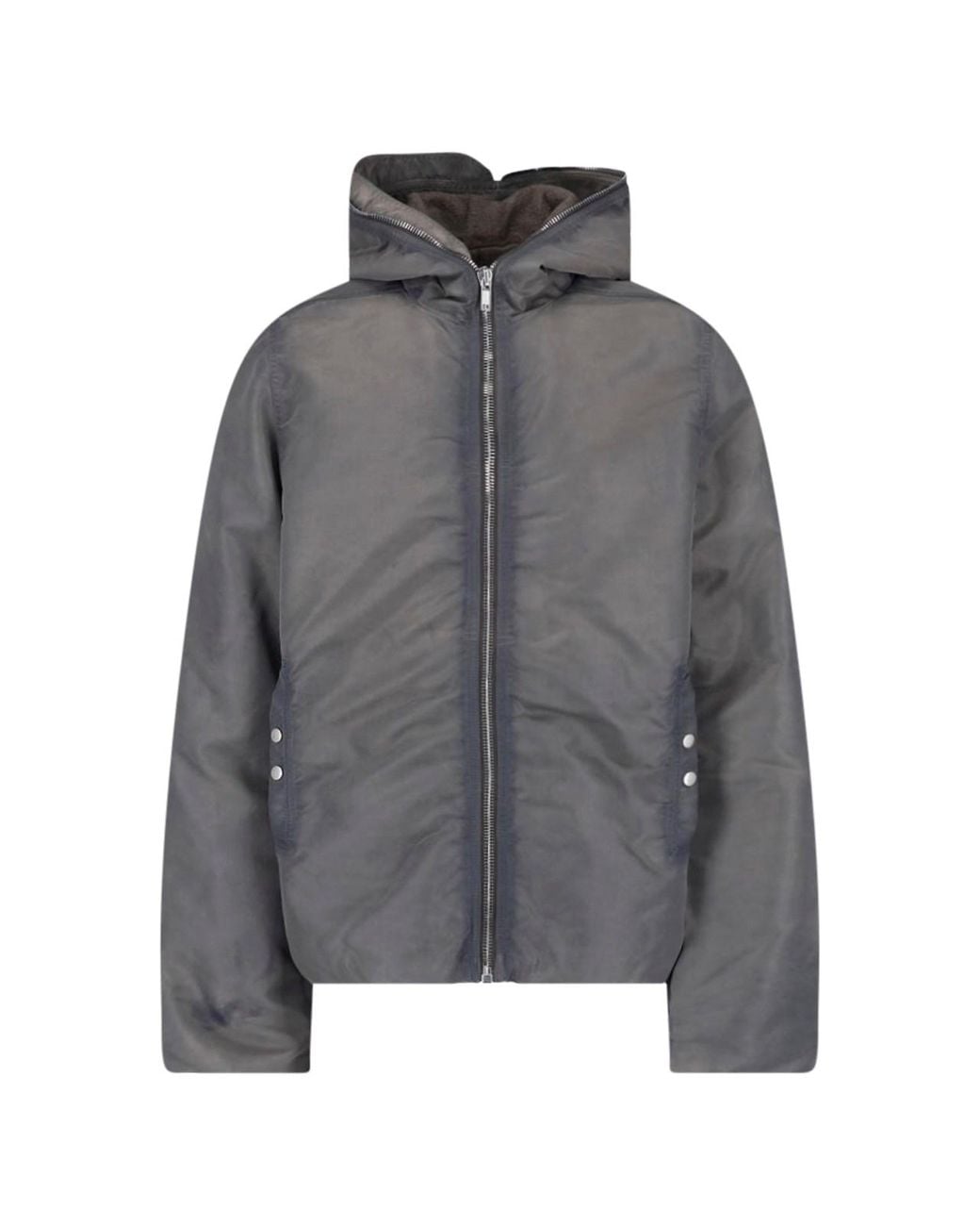 Rick Owens Gray Jacket Hood "Hooded Shell" for men