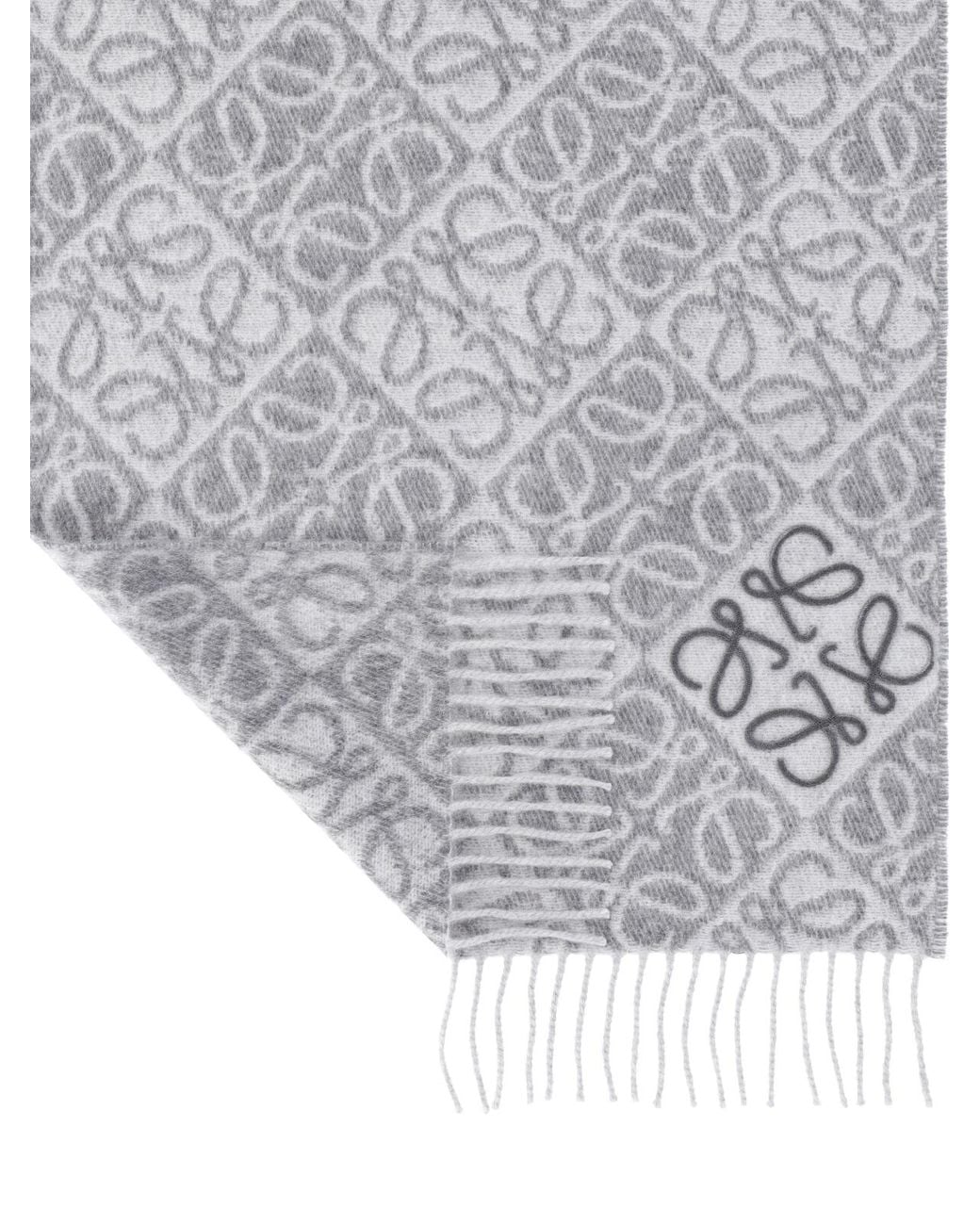 Loewe Gray Scarf "Anagram"