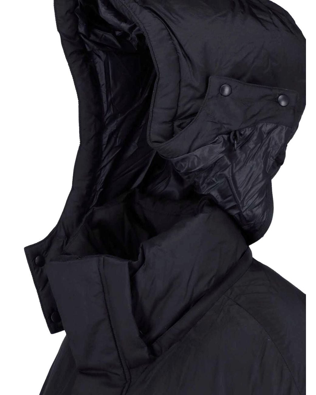 Y-3 Blue Quilted Tie-Front Down Jacket