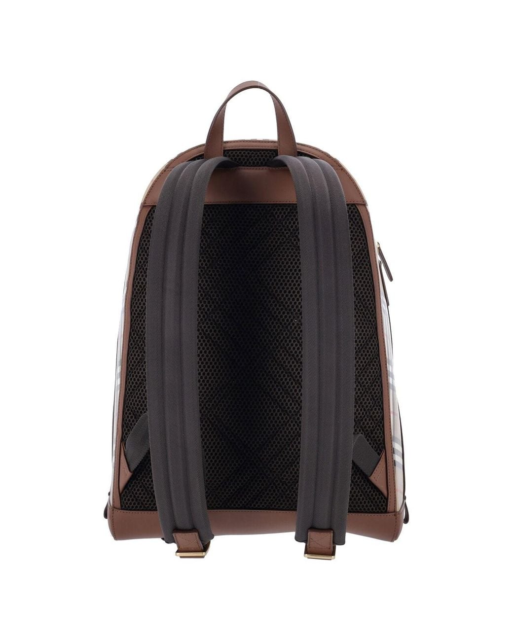 Burberry White Backpack “Check” for men