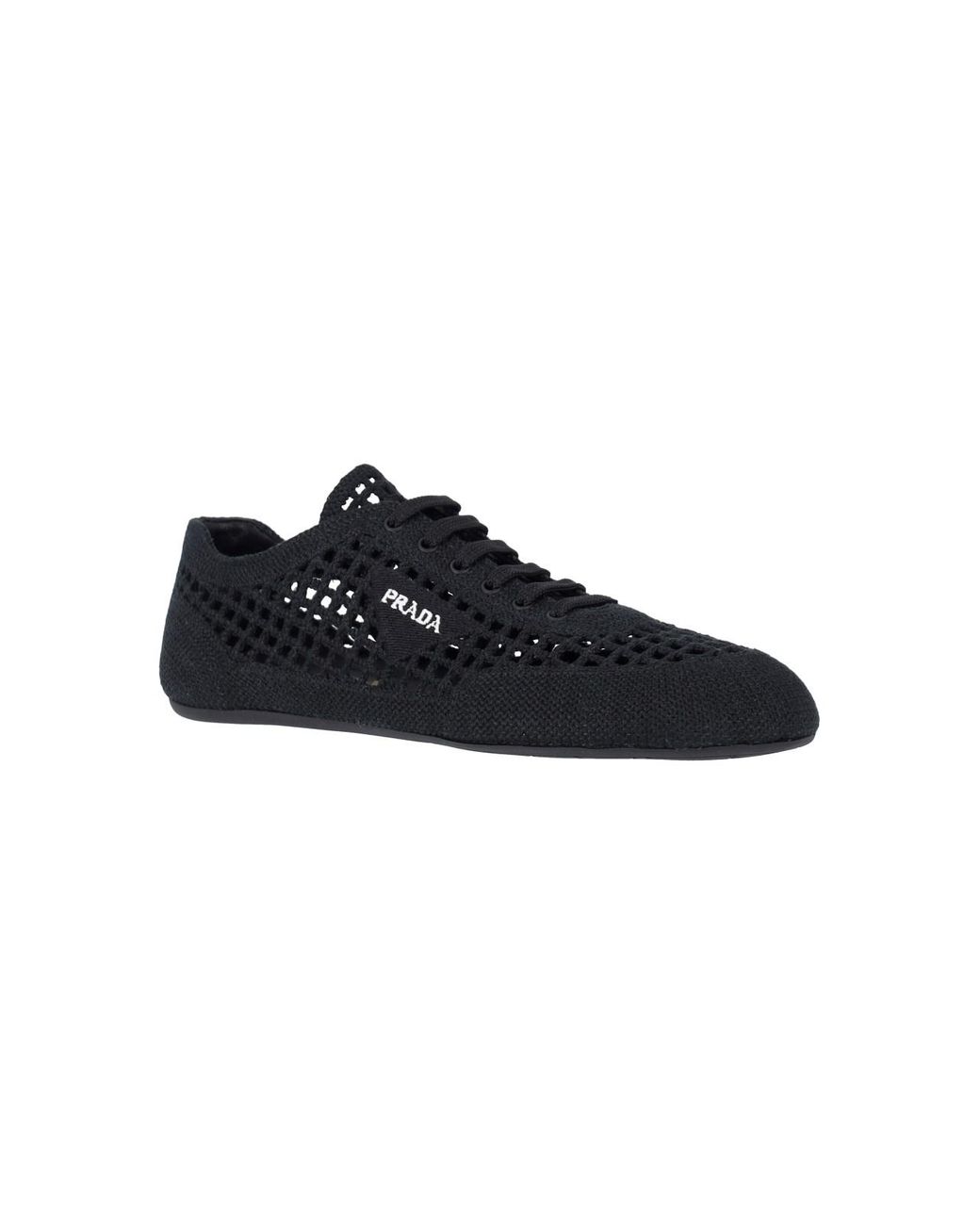 Prada Black Crochet Sneakers “Collapse”