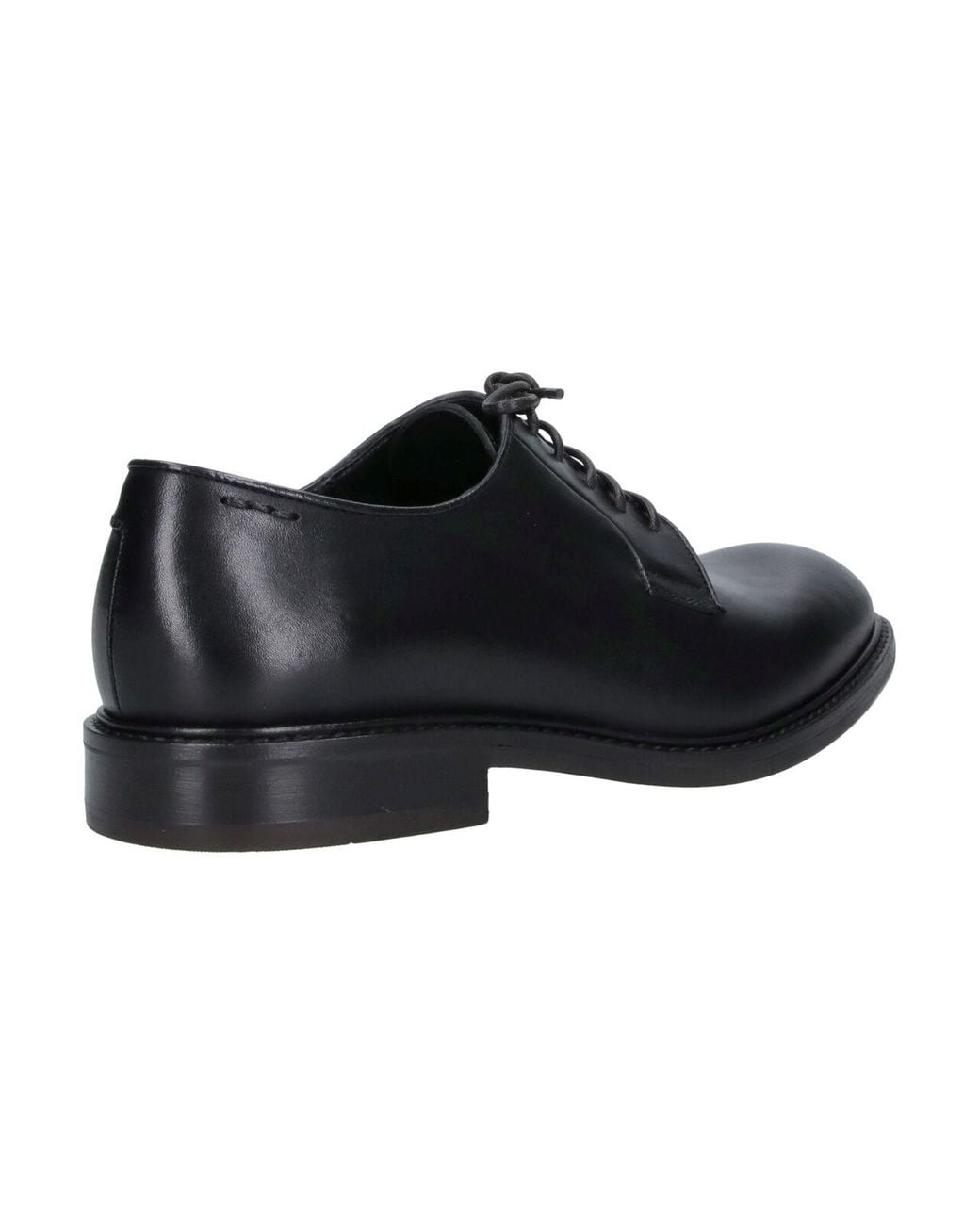 Alexander Hotto Black Leather Derby Shoes for men