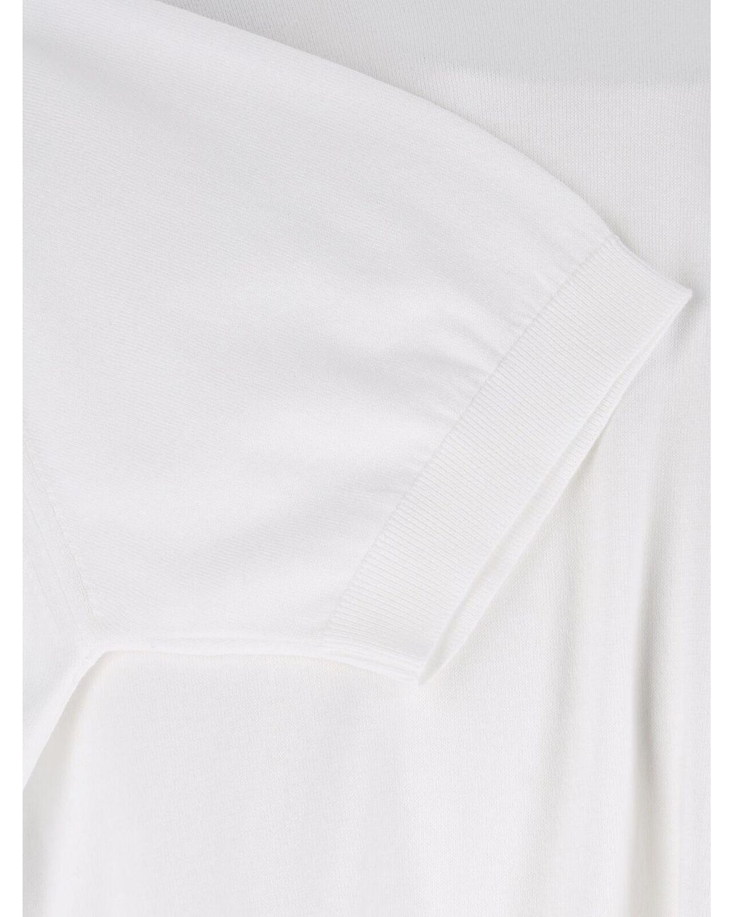John Smedley White T-Shirt "Kempton" for men