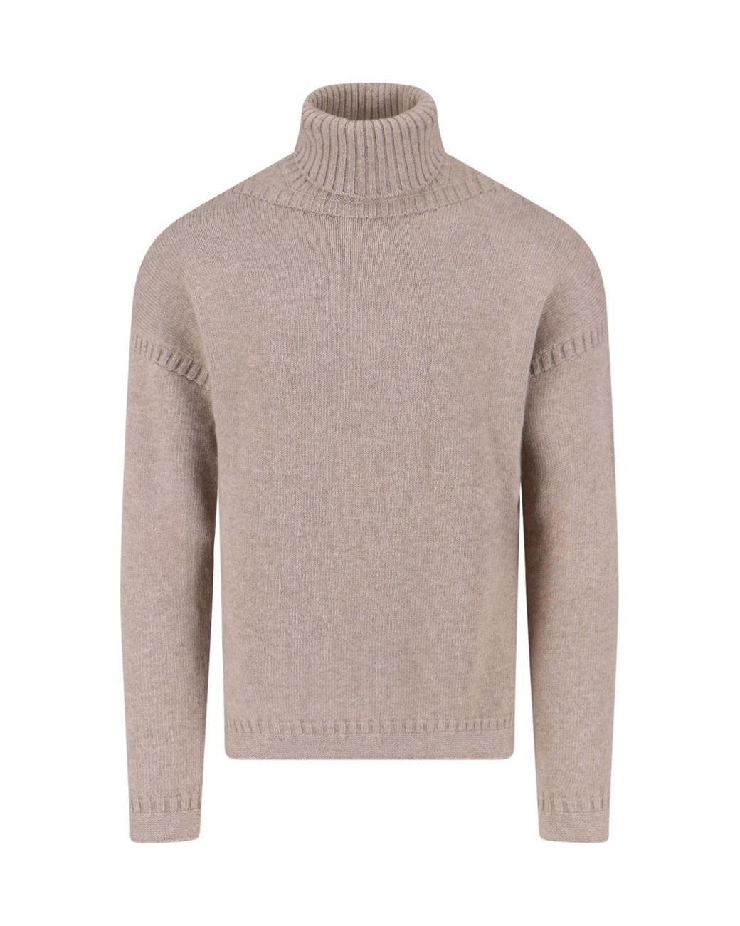 Loro Piana Gray Cashmere Sweater for men