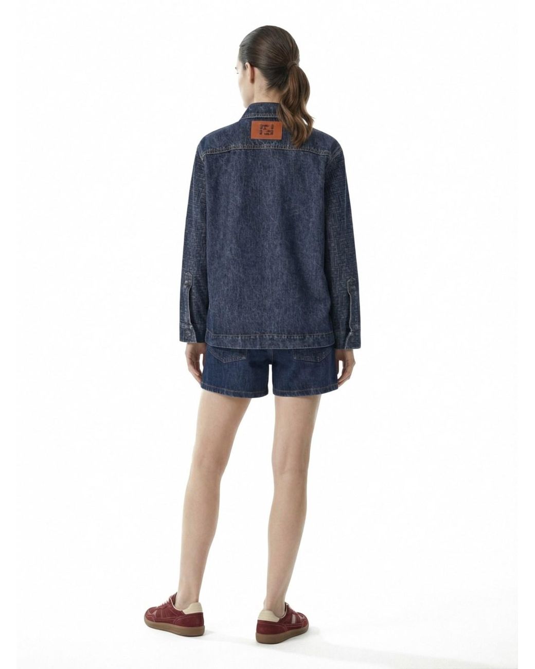 Fendi Blue Denim Shorts