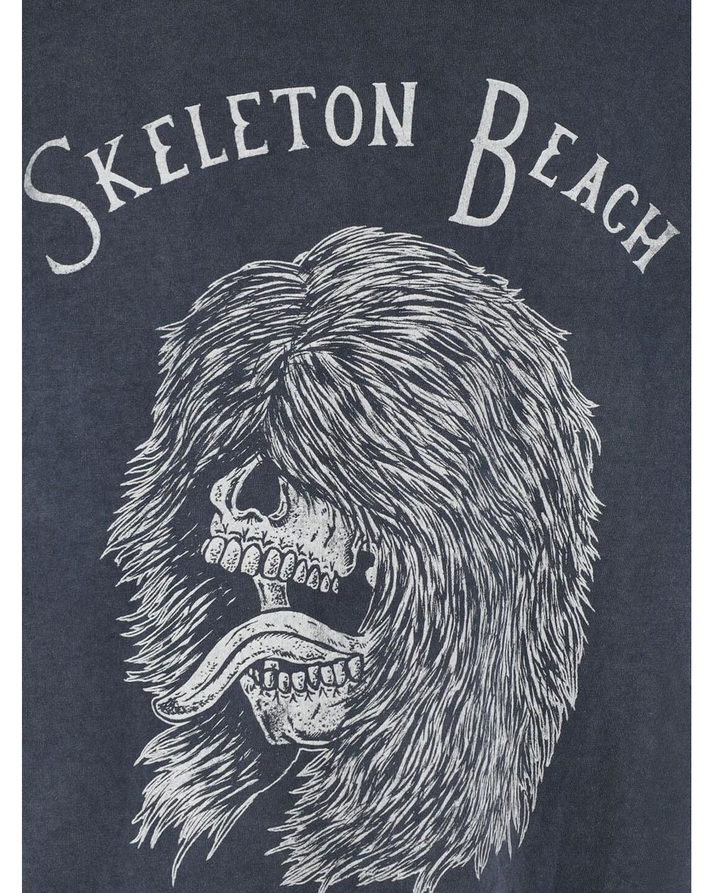 GALLERY DEPT. Blue Skeleton Beach Graphic T-Shirt for men