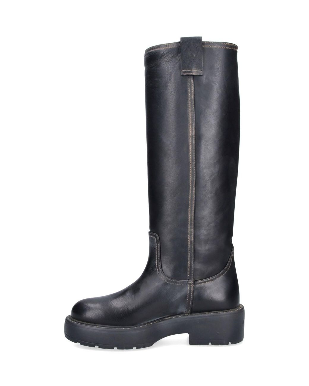 Miu Miu Blue Leather Boots
