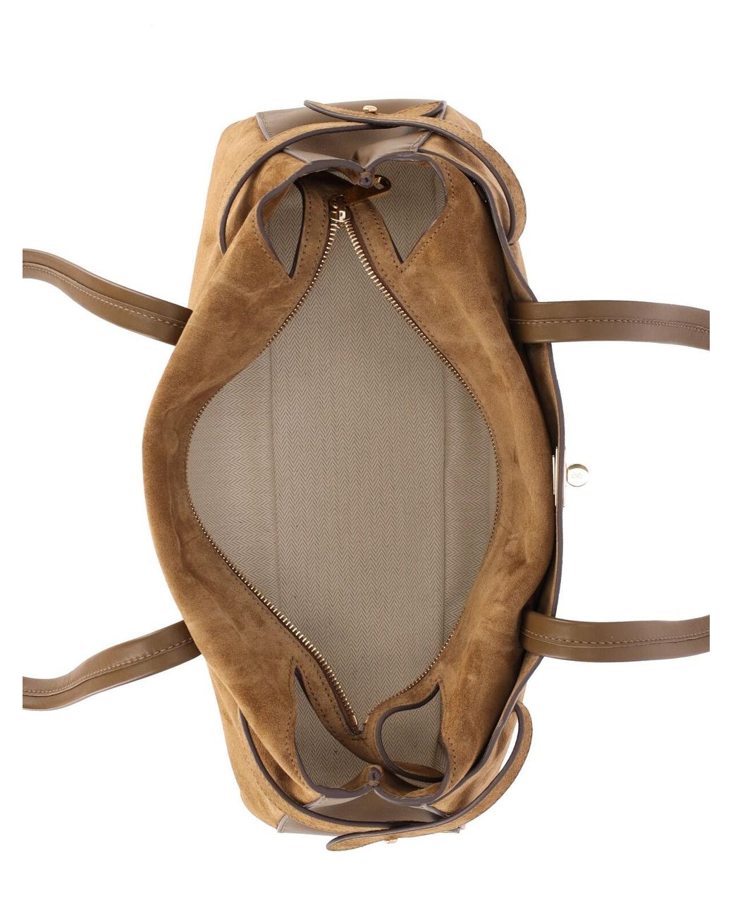 Anya Hindmarch Natural Suede Shoulder Bag