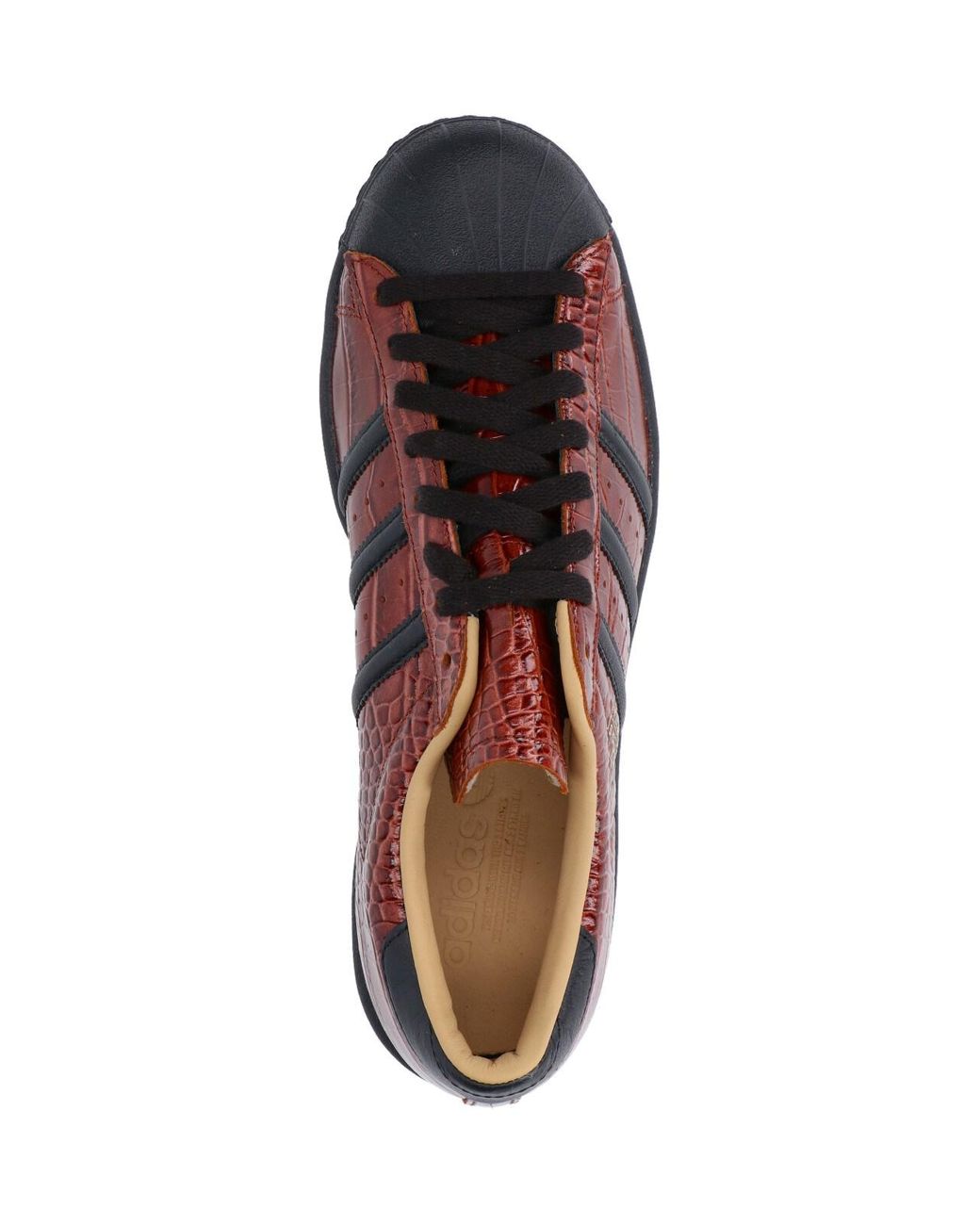 Adidas Red Sneakers Pelle