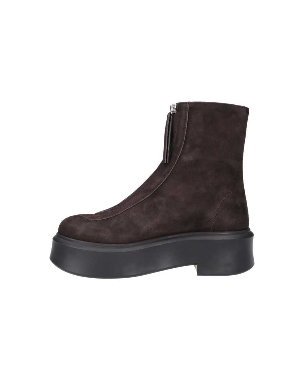The Row Brown Ankle Boots "Zipped Boot 1"