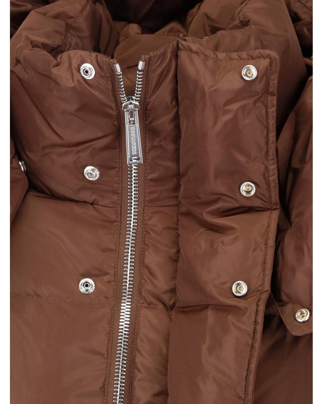 DSquared² Brown Hooded Puffer Jacket for men
