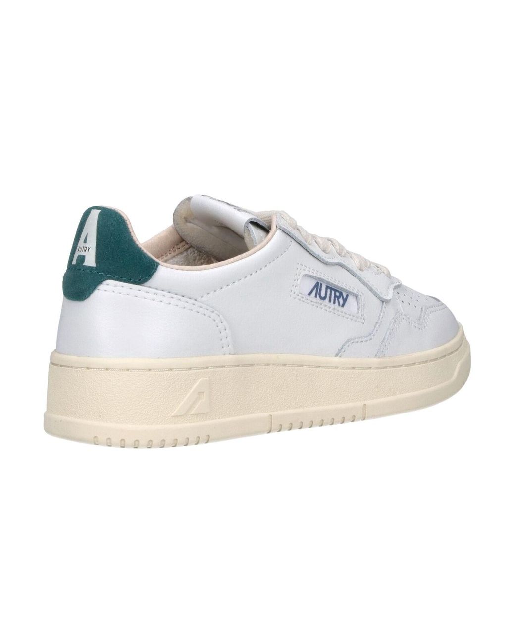 Autry White Low-Top Leather Sneakers