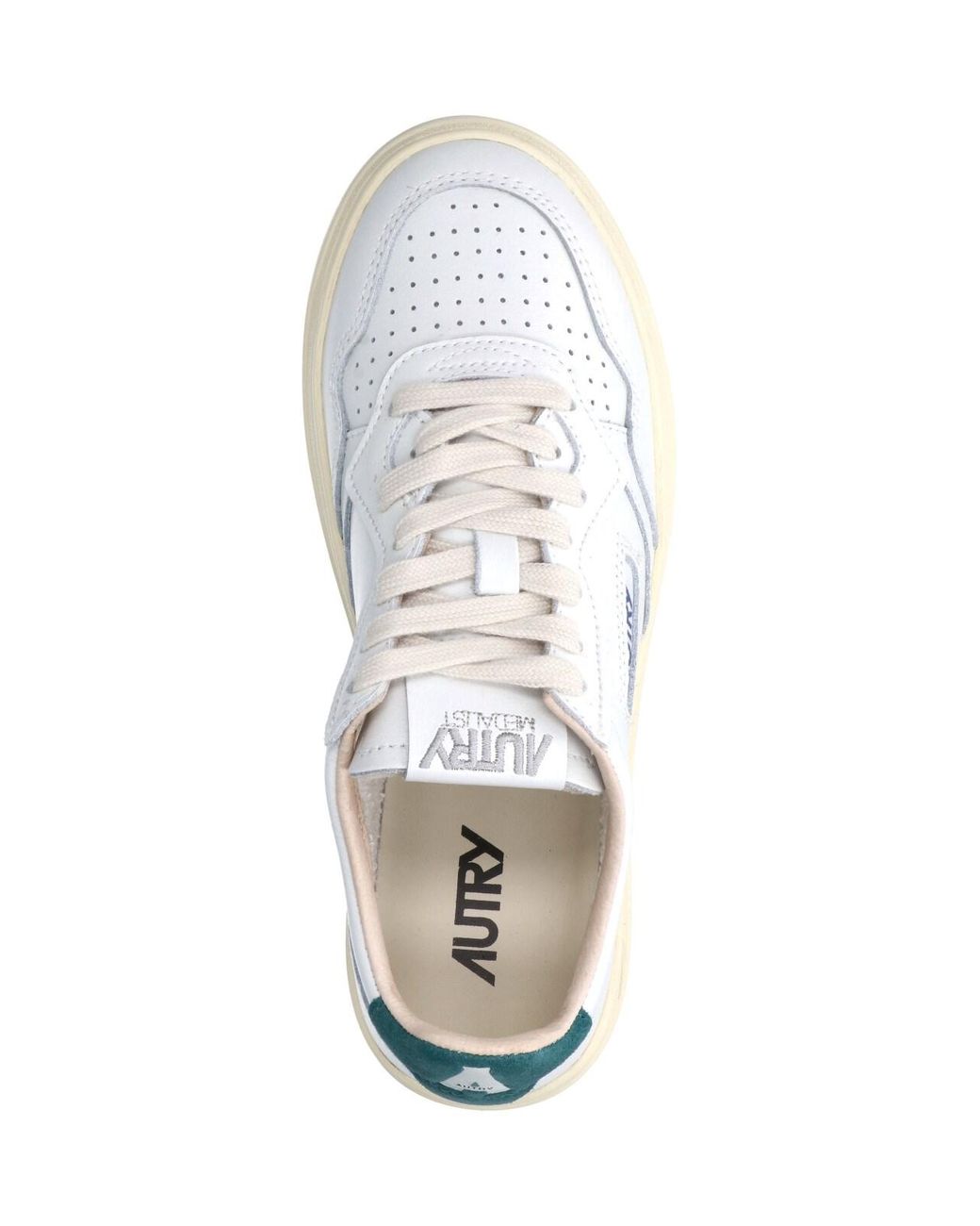 Autry White Low-Top Leather Sneakers