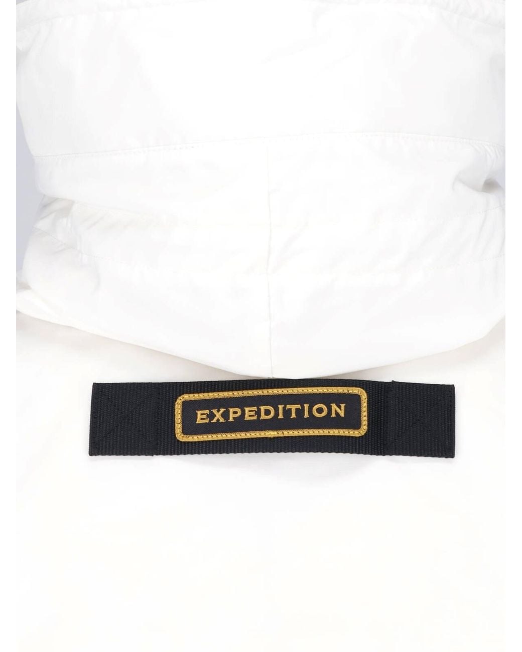 Canada Goose White Hooded Jacket "Expedition"