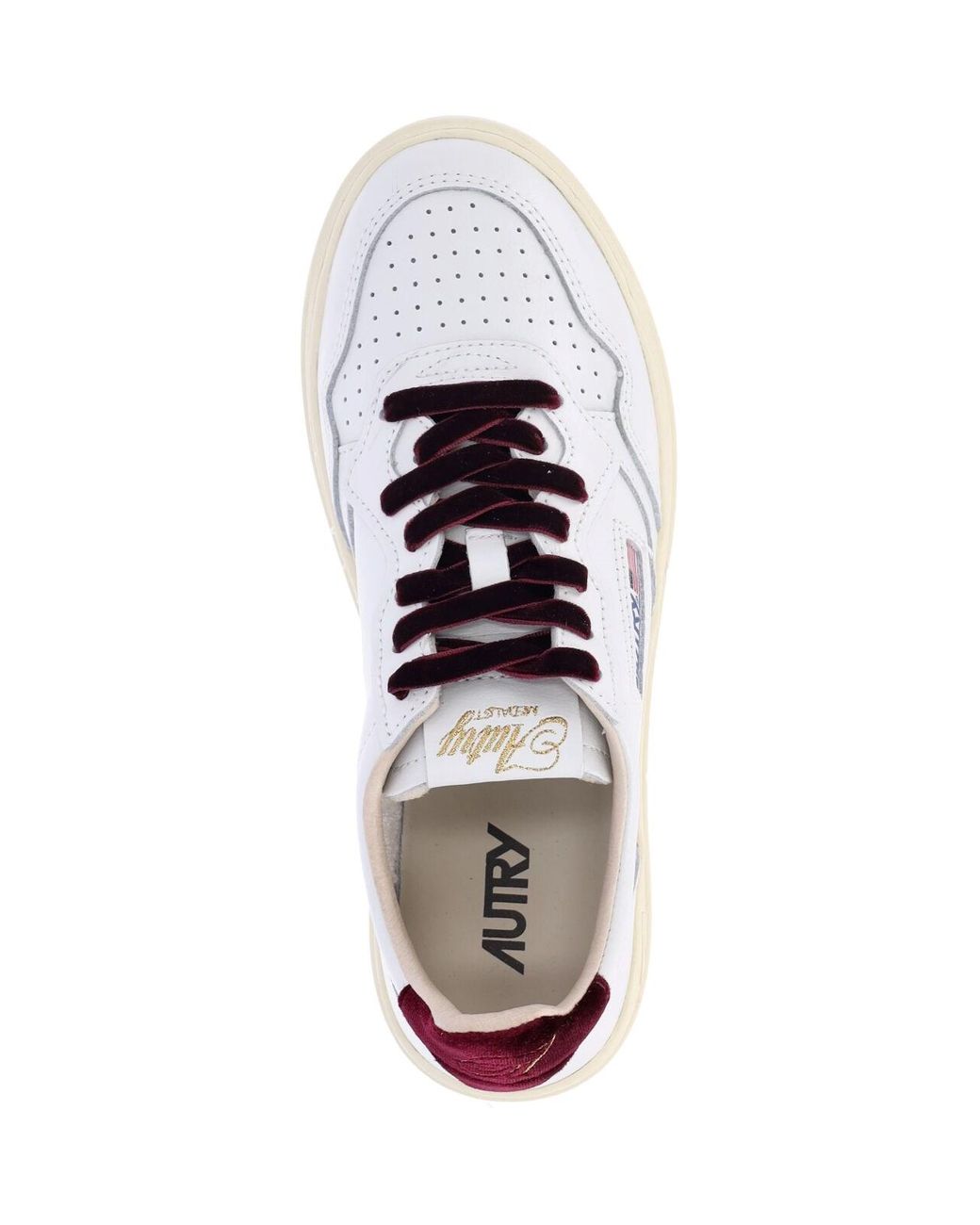 Autry White Low-Top Leather Sneaker